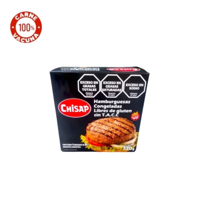 HAMBURGUESA 100% CARNE DE 80GR.