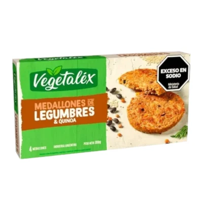 MEDALLON DE QUINOA Y LEGUMBRES