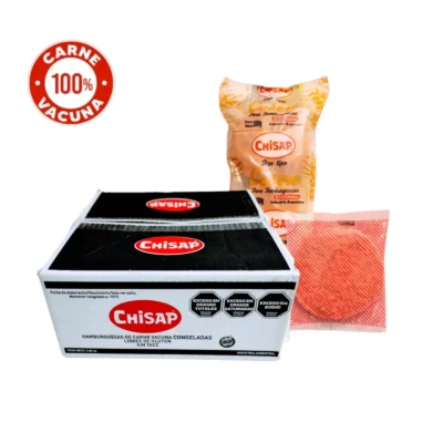 HAMBURGUESA 100% CARNE DE 125 GR.